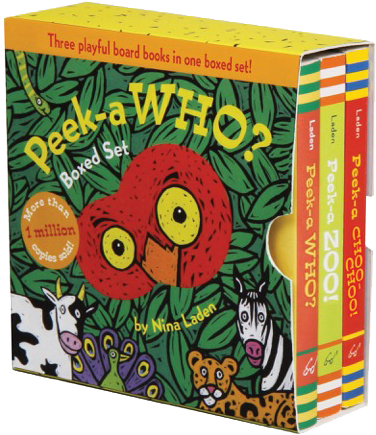 Peek a who box set